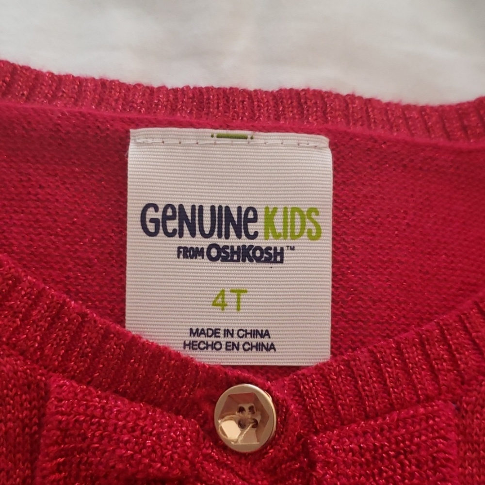 Red Ruffle Sweater - Picture 4 of 4